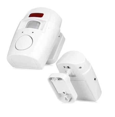 Imagem de Alarme de Presença Sensor Residencial Sem Fio 2 Controles Sirene Para Casa