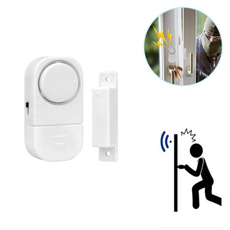 Imagem de Alarme de segurança para portas e janelas, alarme de atraso de tempo sem fio, acionado magnético, carrilhão aberto para 