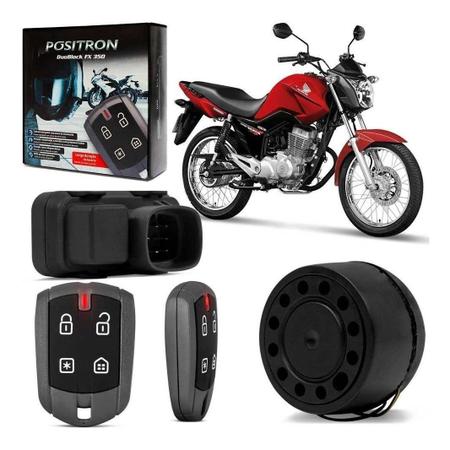 Imagem de Alarme P/ Moto Honda Positron Duoblock Fx 350 G8 Dedicado Titan 150/Fan 125 e 150/Start 150 14  16