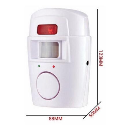 Imagem de Alarme Sem Fio Residencial Sensor Sirene Com 2 Controles