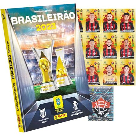 Imagem de Álbum Completo Brasileirão 2023 Capa Dura Vitória Campeão