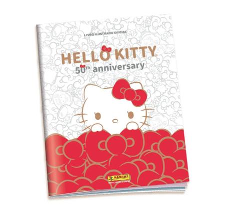 Imagem de Album De Figurinha Capa Mole Hello Kitty 50 Anos, Panini + 10 Envelopes