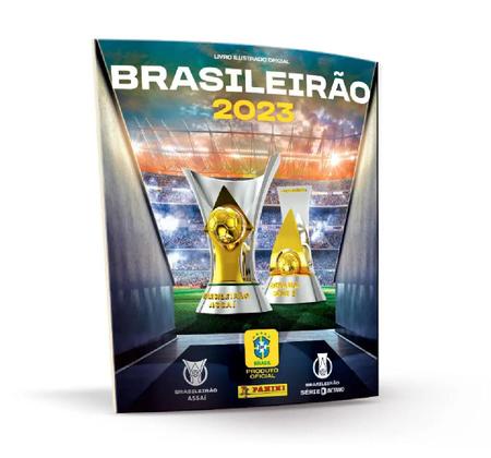 Imagem de Álbum Do Campeonato Brasileiro 2023 Capa Mole Com 4 Figurinhas aleatórias do Brasileirão 2023