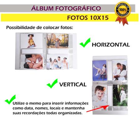 Imagem de Álbum Fotográfico Amor e Recordações Para 500 Fotos 10x15 Adulto Jovem Viagens
