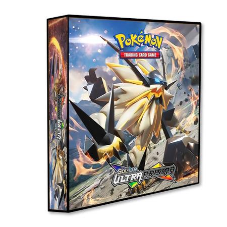 Álbum Pasta Fichário Pokemon Sol e Lua Luz Proibida para Cards Pokémon ou  outras cartas Colecionáveis Resistente Capa Dura com Qualidade - Pokémon  Cards Copag - Pasta Fichário - Magazine Luiza