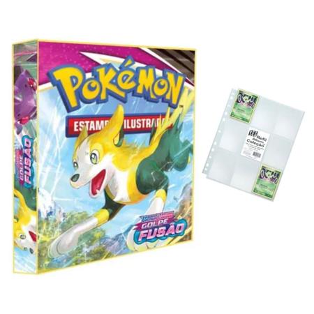 Álbum Pasta Fichário Pokemon com 10 Folhas YES 9 Bolsos Eevee Evoluções  Capa Dura Reforçado Colecão - Pokémon Cards Copag - Pasta Fichário -  Magazine Luiza