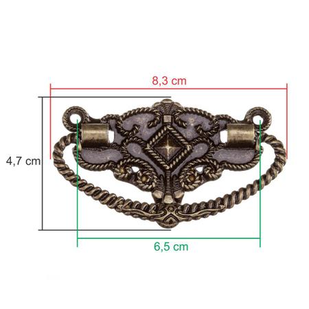 Imagem de Alça Imperial Grande 2 Peças Puxador Gavetas Moveis