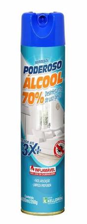 Imagem de Alcool 70% Aerossol Poderoso Kelldrin c/2 - 400 ml