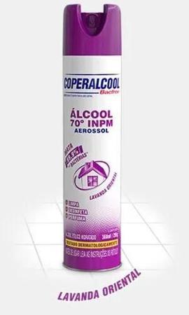 Imagem de Alcool Aerosol 70% Coperalcool 360ml Lavanda Spray