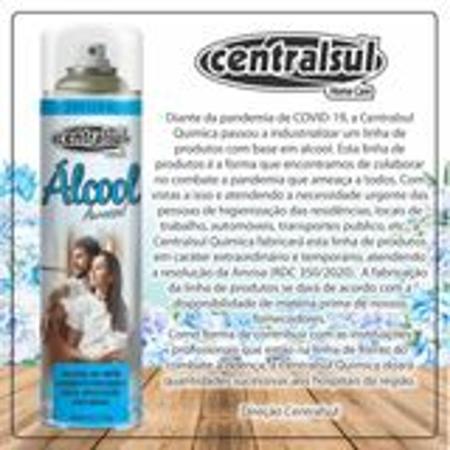 Imagem de Alcool Aerossol 70º para Limpeza Geral 400ml Perfumado Centralsul