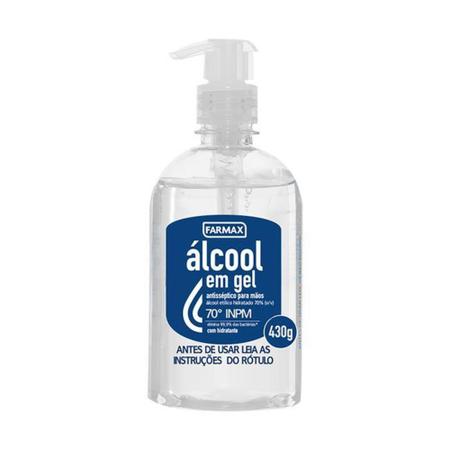 Imagem de Alcool em gel 70% neutro cosmetico farmax 430g