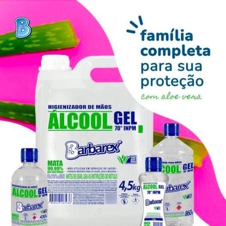 Imagem de Alcool em Gel Higienizador de Mãos Aloe Vera 70 INPM 430gr