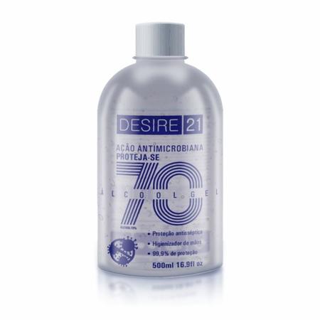 Imagem de Alcool gel desire 21 70% 500ml antisséptico sem cheiro