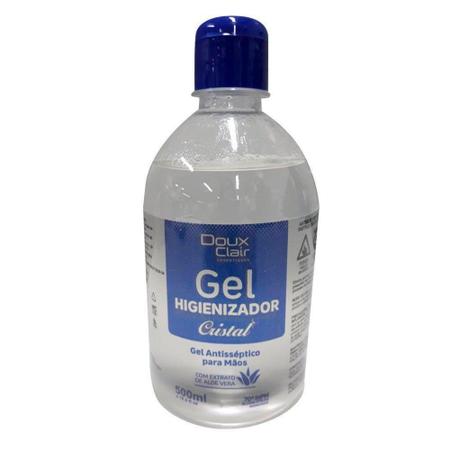 Imagem de Álcool Gel Doux Clair 70º com Ação Hidratante 440g/500ml Caixa com 20 Unidades - Sacra