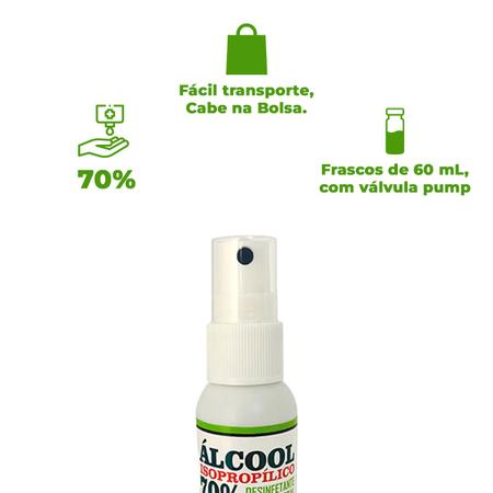 Higienizador De Bolso Implastec Alcool Isopropilico 70%