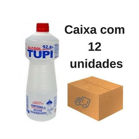 Imagem de Alcool liquído 1l 92,8  tupi com 12 unidades