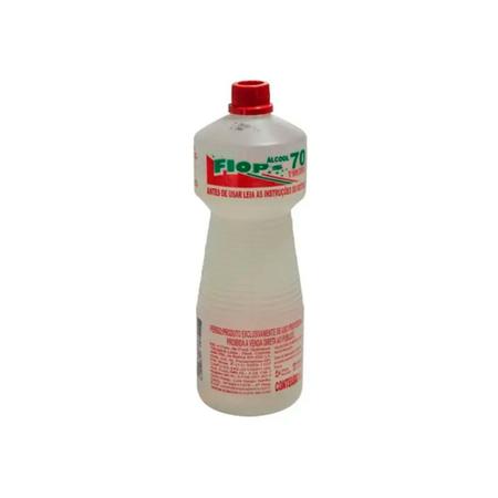 Imagem de Álcool Liquido Etílico Hidratado Flops 70% 1 Litro Bactericida