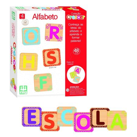 Kit Com 2 Jogos Infantis Educativos 4+ Anos Coleção Crescer Nig: Sílabas +  Alfabeto - Brinquedos Educativos - Magazine Luiza