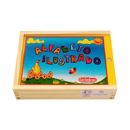 Alfabeto Ilustrado - Jogo Educativo Infantil 78 Peças