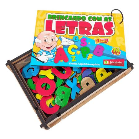 Brincando com as letras - Maninho Brinquedos - Casa do Brinquedo® Melhores  Preços e Entrega Rápida