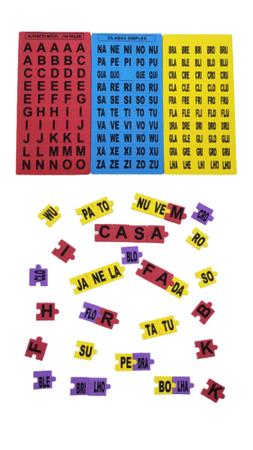Imagem de Alfabeto Móvel/sílabas Simples/sílaba Complexa Em Eva 325 Pç