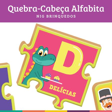 Imagem de Alfabeto Mundo Bita Quebra-Cabeça Alfabita Nig Brinquedos