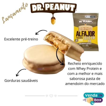 Bolacha De Pasta De Amendoim Avelã 12uni - Dr Peanut Alfajor