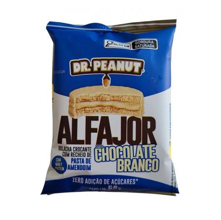 Alfajor Dr. Peanut (55g) - Sabor: Chocolate Branco - Dr Peanut
