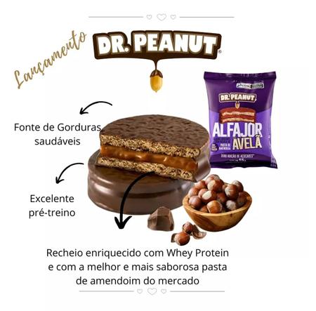 Alfajor Avelã (55g) - Dr Peanut - Categorias Menu, Proteínas, Snacks (Chips  / Balas)- GSN Suplementos