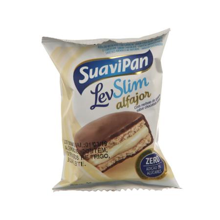 Imagem de Alfajor levslim com chocolate branco Suavipan 25g