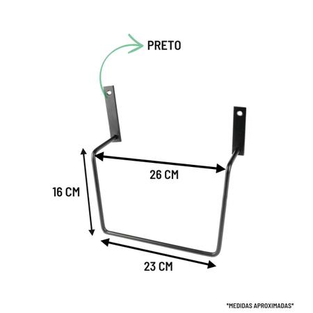 Imagem de Alforge Bolsa Mala 80 Litros Cravos + Afastador Suporte Honda VT 600 Shadow Par