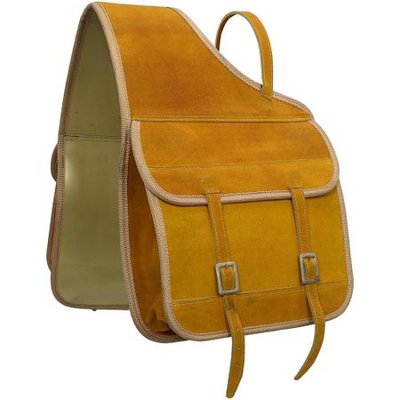 Alforge Couro Camurça SV3218 - Amarelo - Selaria Vertentes Imagem de Alforge Couro Camurça SV3218 - Amarelo
