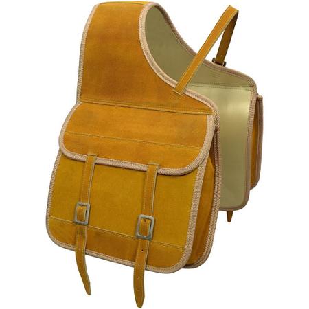 Alforge Couro Camurça SV3218 - Amarelo - Selaria Vertentes Imagem de Alforge Couro Camurça SV3218 - Amarelo