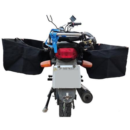 Imagem de Alforge Lateral para Moto com baú Universal cargo entrega Motoboy