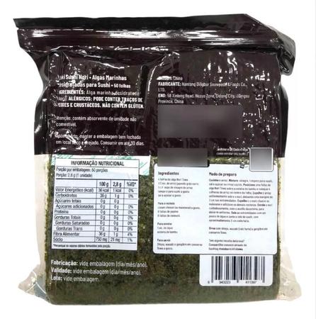 Imagem de Alga Marinha Nori Towa Pacote De 140G Com 50 Folhas