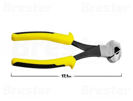 Imagem de Alicate De Corte Frontal Manual Cabo Revestido Aço Cromo 7 Polegadas Stanley 