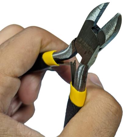 Alicate De Corte Mini Com Mola 4.5" Fertak Imagem de Alicate De Corte Mini Com Mola 4.5" Fertak