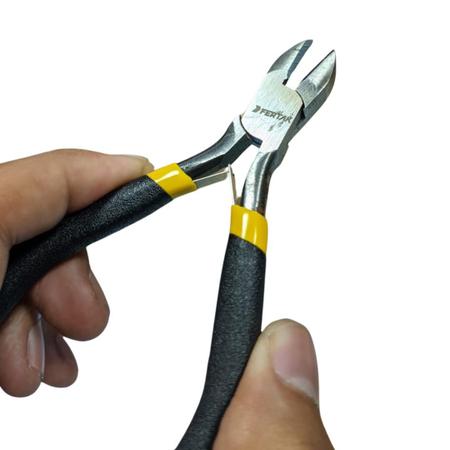 Alicate De Corte Mini Com Mola 4.5" Fertak Imagem de Alicate De Corte Mini Com Mola 4.5" Fertak