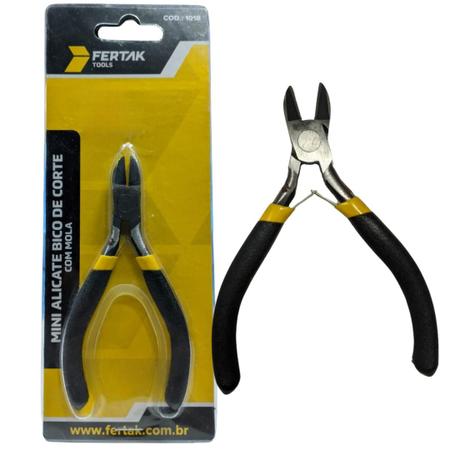 Alicate De Corte Mini Com Mola 4.5" Fertak Imagem de Alicate De Corte Mini Com Mola 4.5" Fertak