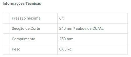 Imagem de Alicate Manual Cortador de cabo  ACCM32 - Bovenau