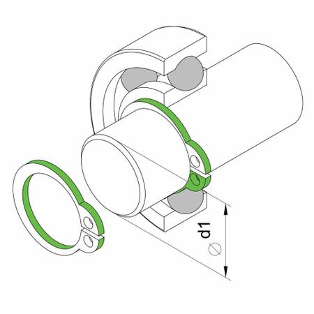 Imagem de Alicate para Anéis Externo Reto 7" Tramontina PRO