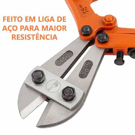 Imagem de Alicate Tesoura Corta Vergalhão Cadeado Ferro Grande 45cm