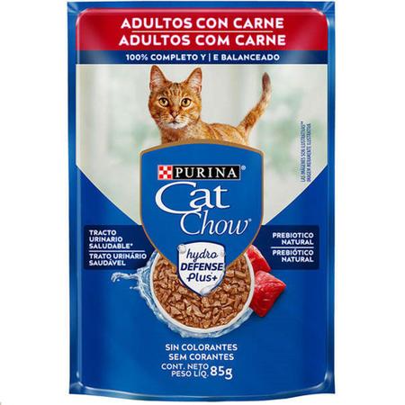 Imagem de Alimento úmido Cat Chow Adultos Carne ao Molho para Gatos - Nestlé Purina (85g)