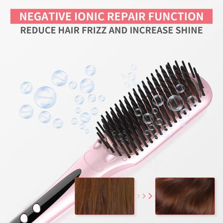 Imagem de Alisador de cabelo e escova de ondulação Amovee Thermal Brush