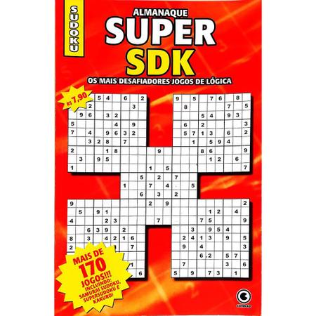 Almanaque Super Sdk: Os Mais Desafiadores Jogos De Lógica Sudoku + DE 170  JOGOS