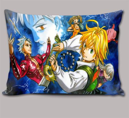 Almofada 27x37 Nanatsu no Taizai Sete Pecados Capitais Anime