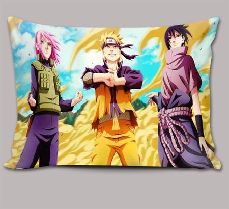 Almofada 27x37 Boruto Sarada Sasuke Naruto Decoração