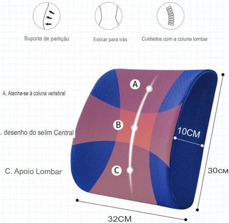 Almofada Anatomica Lombar Ortopédica Costas Cadeira Gamer - Fonte - Móveis  para Jardim e Área Externa - Magazine Luiza