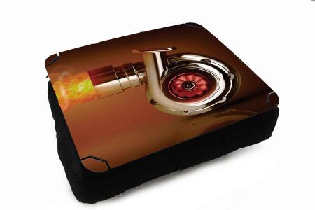 Imagem de Almofada Bandeja para Notebook Laptop Personalizado Carro Tunado Tunnig Turbo Fire