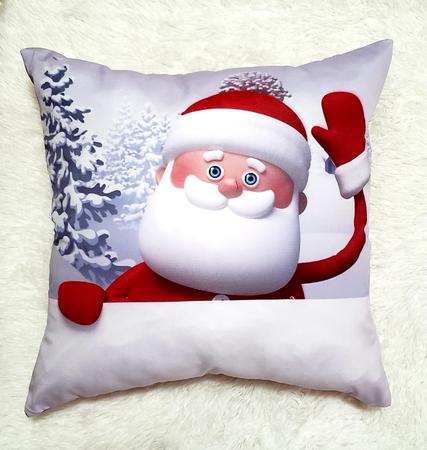 Almofada Natalina Papai Noel - LU CRAFTS HOME & DECOR